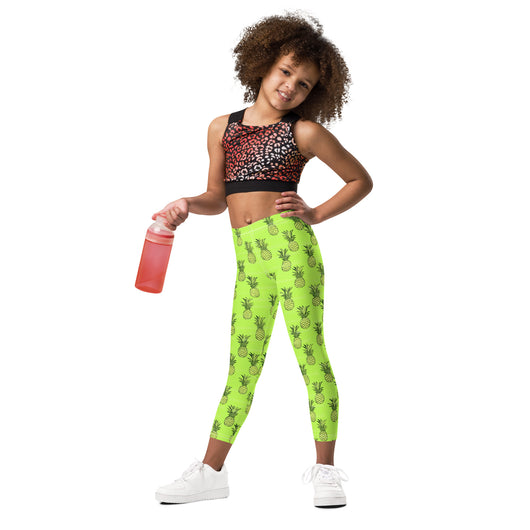 [Fruitilicious] Greenanas Kid's Leggings Kids Leggings The Hyper Culture