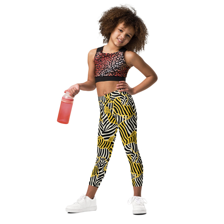 [Wild Side] Zebralicious Kid's Leggings Kids Leggings The Hyper Culture