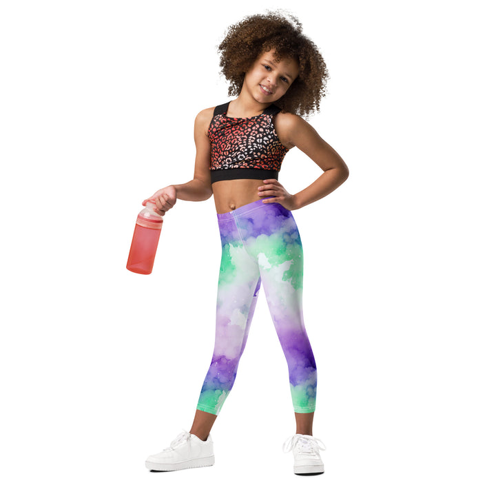 [Luxe Chic] Inky Spill Kid's Leggings Kids Leggings The Hyper Culture