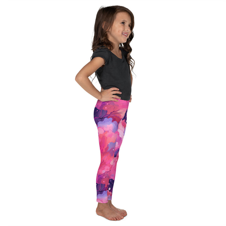 [Luxe Chic] Blush Galactic Kid's Leggings Kids Leggings The Hyper Culture