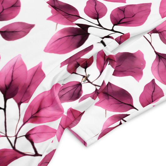 [Floral Bloom] Love Leaf Long Sleeve Midi Dress Dress The Hyper Culture