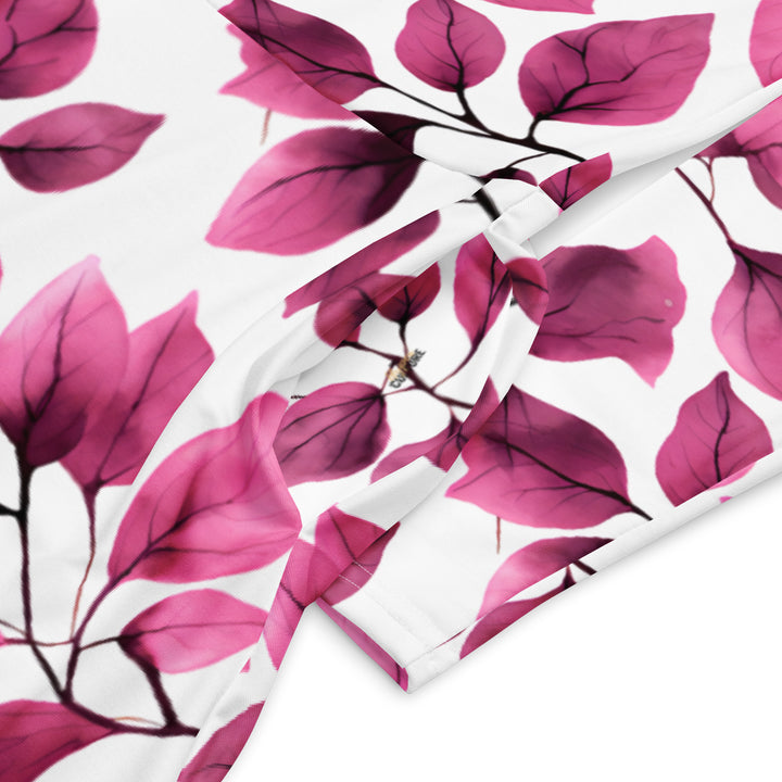 [Floral Bloom] Love Leaf Long Sleeve Midi Dress Dress The Hyper Culture