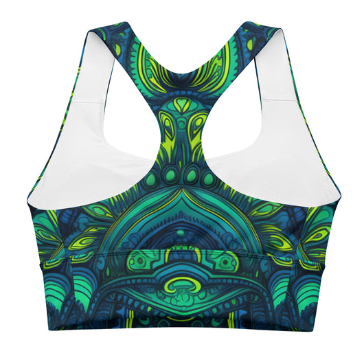 [Luxe Chic] Aqua Nouveau Longline sports bra Sports Bra The Hyper Culture