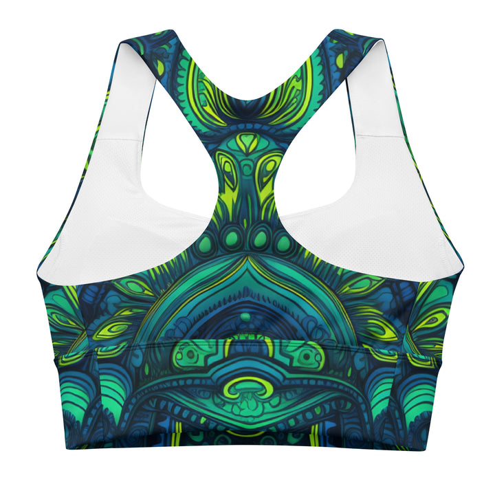 [Luxe Chic] Aqua Nouveau Longline sports bra Sports Bra The Hyper Culture