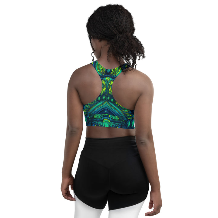 [Luxe Chic] Aqua Nouveau Longline sports bra Sports Bra The Hyper Culture