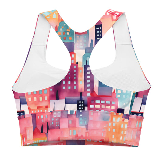 [Odyssey Chic] Talkin Cities Longline Sports Bra Sports Bra The Hyper Culture
