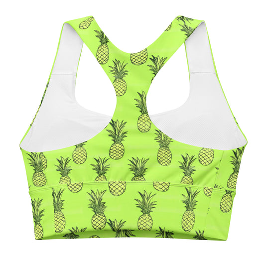 [Fruitilicious] Greenanas Longline Sports Bra Sports Bra The Hyper Culture