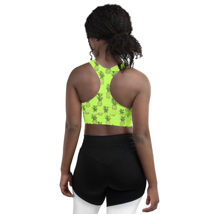 [Fruitilicious] Greenanas Longline Sports Bra Sports Bra The Hyper Culture