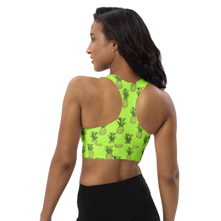 [Fruitilicious] Greenanas Longline Sports Bra Sports Bra The Hyper Culture