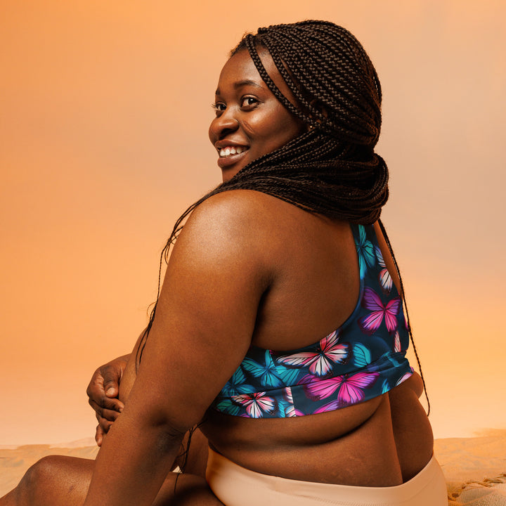 [Wild Side] Butterfly Effect Longline Sports Bra Sports Bra The Hyper Culture