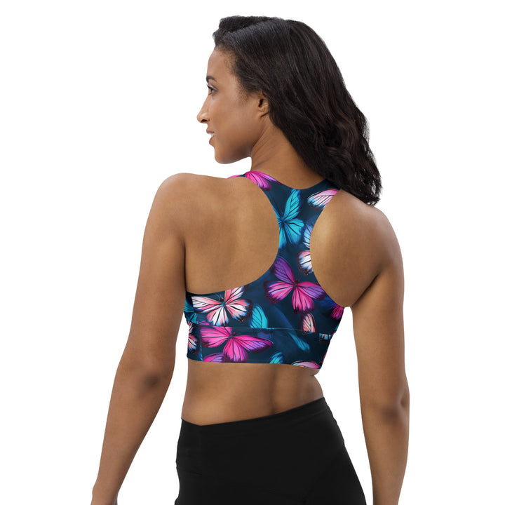[Wild Side] Butterfly Effect Longline Sports Bra Sports Bra The Hyper Culture