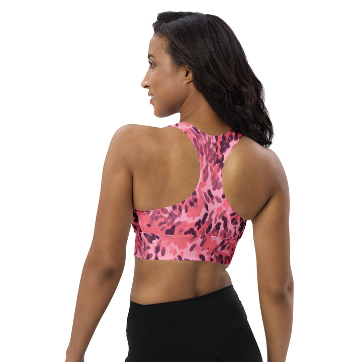 [Wild Side] Pinkie Spots Longline Sports Bra Sports Bra The Hyper Culture