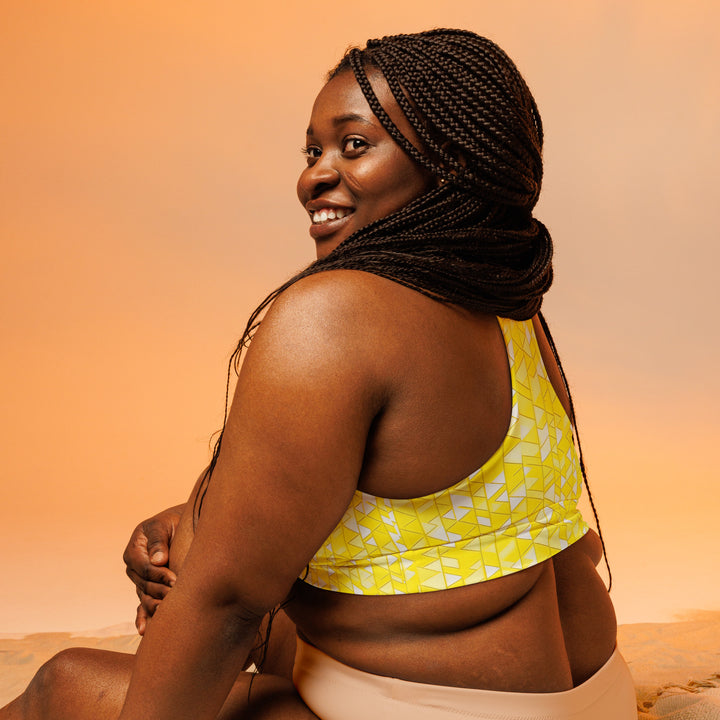 [GeoModa] Yelo Prism Longline Sports Bra Sports Bra The Hyper Culture
