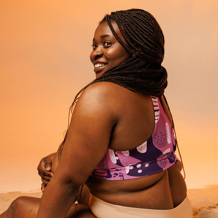 [GeoModa] Flintstones Jazz Longline Sports Bra Sports Bra The Hyper Culture