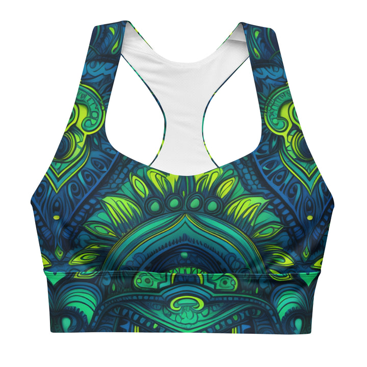 [Luxe Chic] Aqua Nouveau Longline sports bra Sports Bra The Hyper Culture