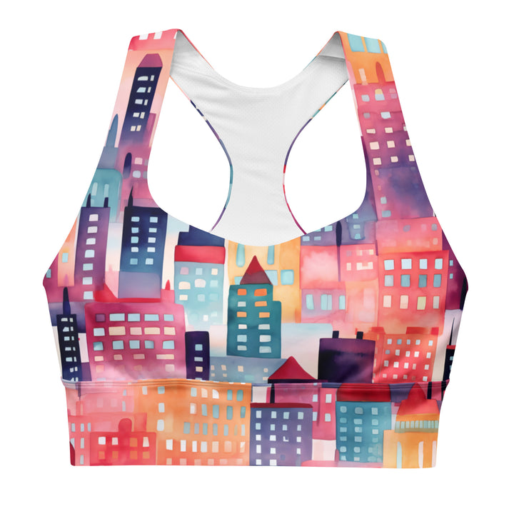 [Odyssey Chic] Talkin Cities Longline Sports Bra Sports Bra The Hyper Culture