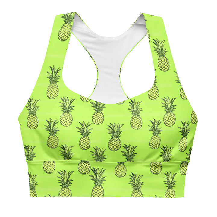 [Fruitilicious] Greenanas Longline Sports Bra Sports Bra The Hyper Culture