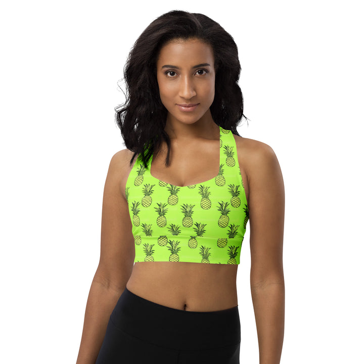 [Fruitilicious] Greenanas Longline Sports Bra Sports Bra The Hyper Culture