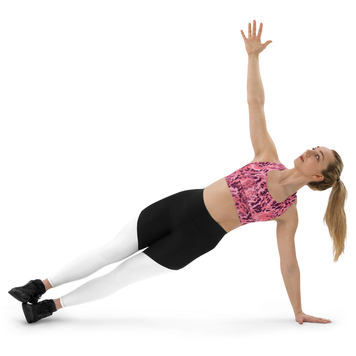 [Wild Side] Pinkie Spots Longline Sports Bra Sports Bra The Hyper Culture