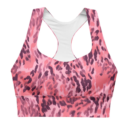 [Wild Side] Pinkie Spots Longline Sports Bra Sports Bra The Hyper Culture