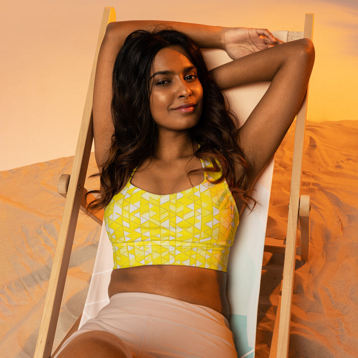 [GeoModa] Yelo Prism Longline Sports Bra Sports Bra The Hyper Culture