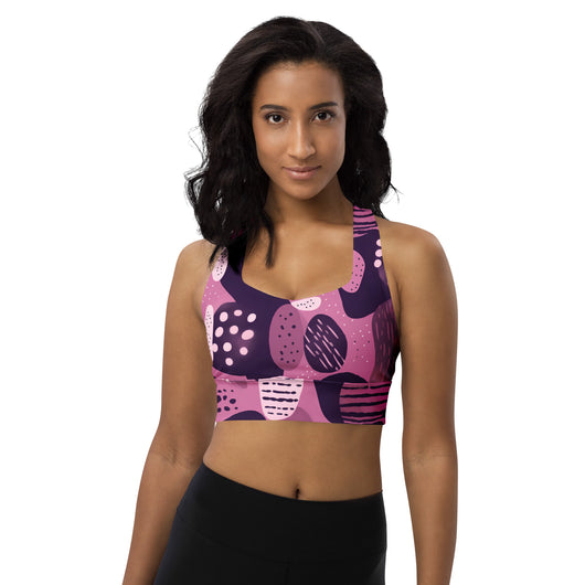 [GeoModa] Flintstones Jazz Longline Sports Bra Sports Bra The Hyper Culture