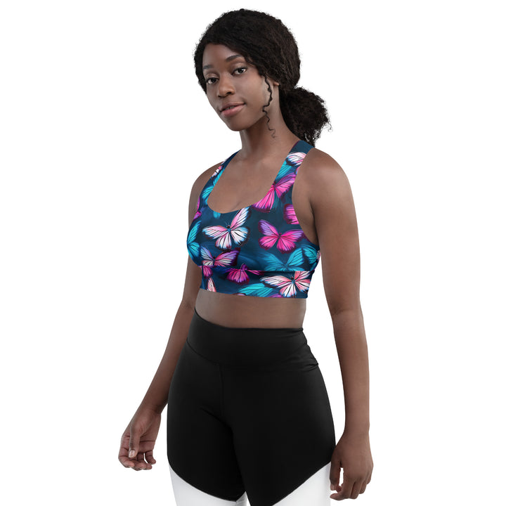 [Wild Side] Butterfly Effect Longline Sports Bra Sports Bra The Hyper Culture