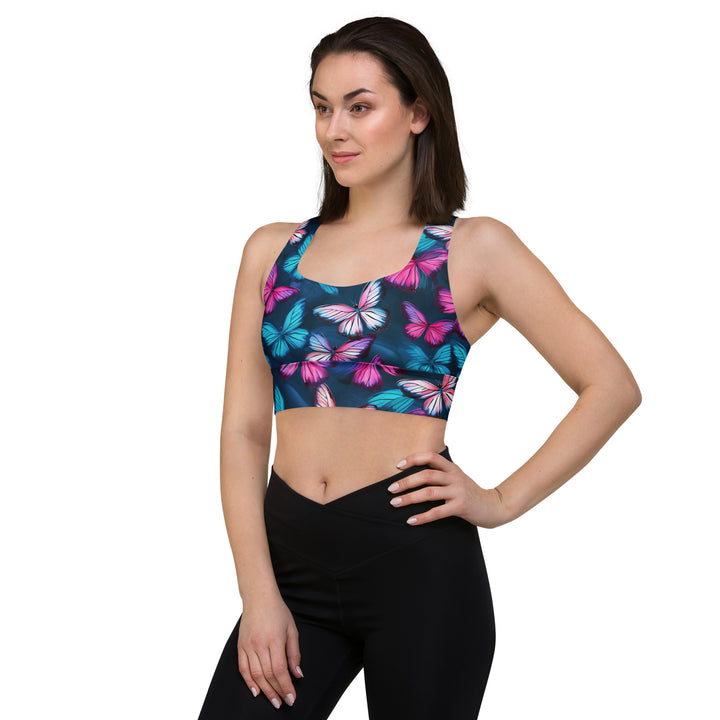 [Wild Side] Butterfly Effect Longline Sports Bra Sports Bra The Hyper Culture