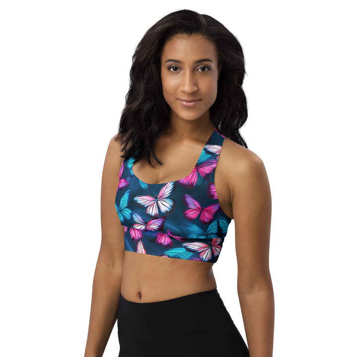 [Wild Side] Butterfly Effect Longline Sports Bra Sports Bra The Hyper Culture