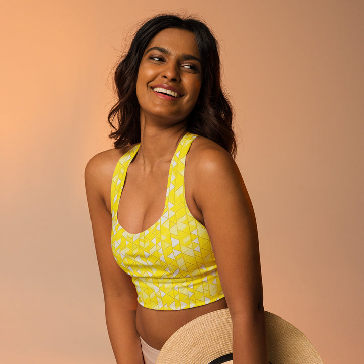 [GeoModa] Yelo Prism Longline Sports Bra Sports Bra The Hyper Culture