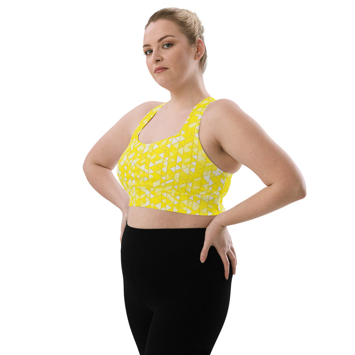 [GeoModa] Yelo Prism Longline Sports Bra Sports Bra The Hyper Culture