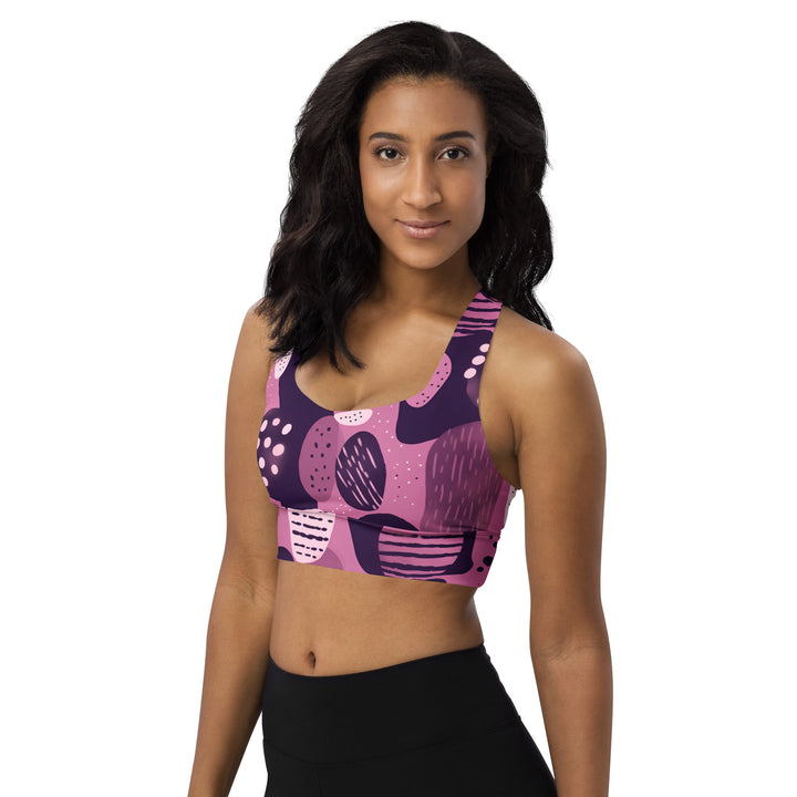 [GeoModa] Flintstones Jazz Longline Sports Bra Sports Bra The Hyper Culture