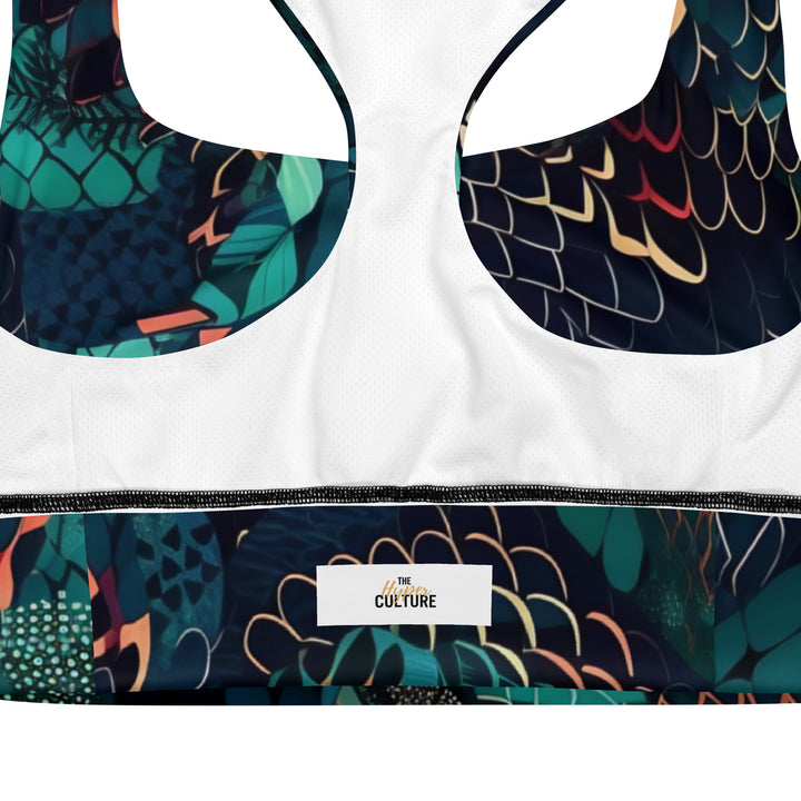 [Wild Side] Slick n Scale Longline sports bra Sports Bra The Hyper Culture