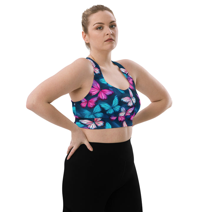 [Wild Side] Butterfly Effect Longline Sports Bra Sports Bra The Hyper Culture