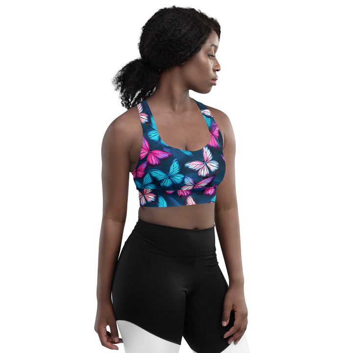 [Wild Side] Butterfly Effect Longline Sports Bra Sports Bra The Hyper Culture
