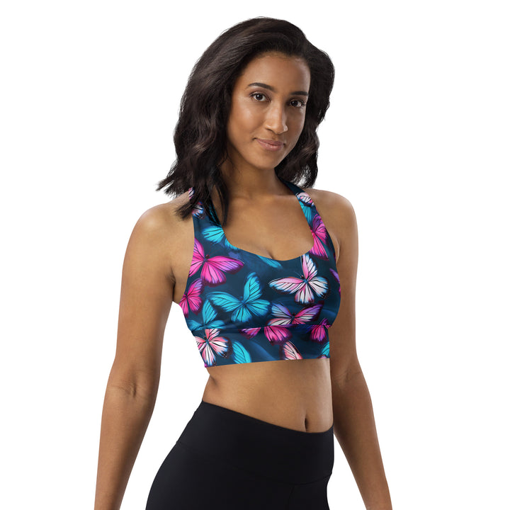 [Wild Side] Butterfly Effect Longline Sports Bra Sports Bra The Hyper Culture