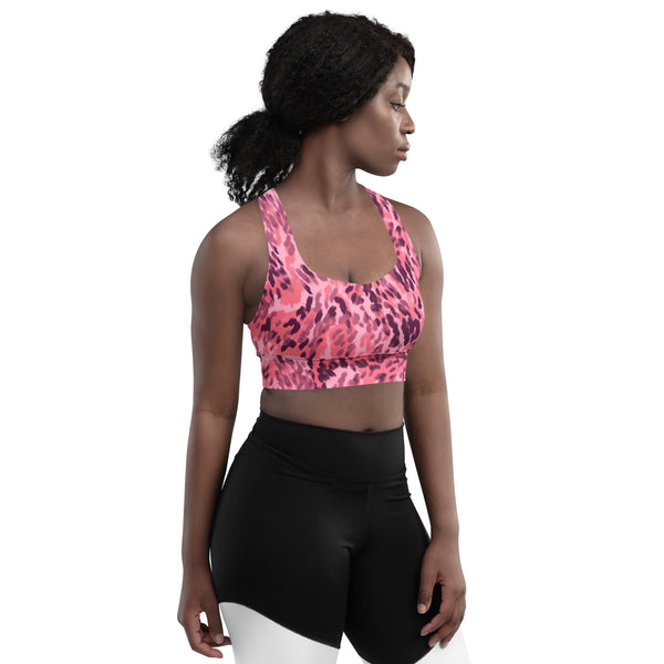 [Wild Side] Pinkie Spots Longline Sports Bra Sports Bra The Hyper Culture