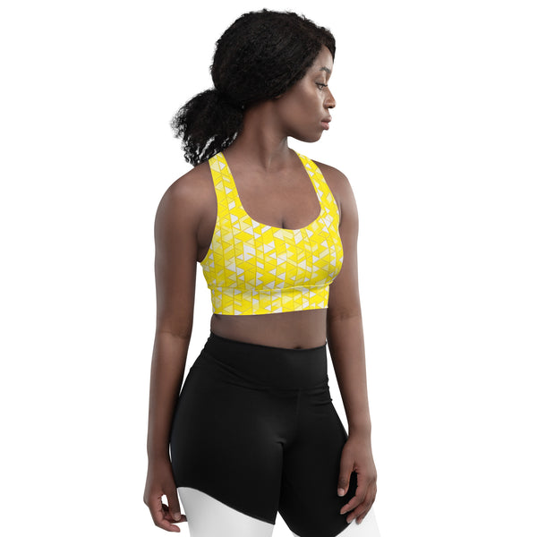 [GeoModa] Yelo Prism Longline Sports Bra Sports Bra The Hyper Culture