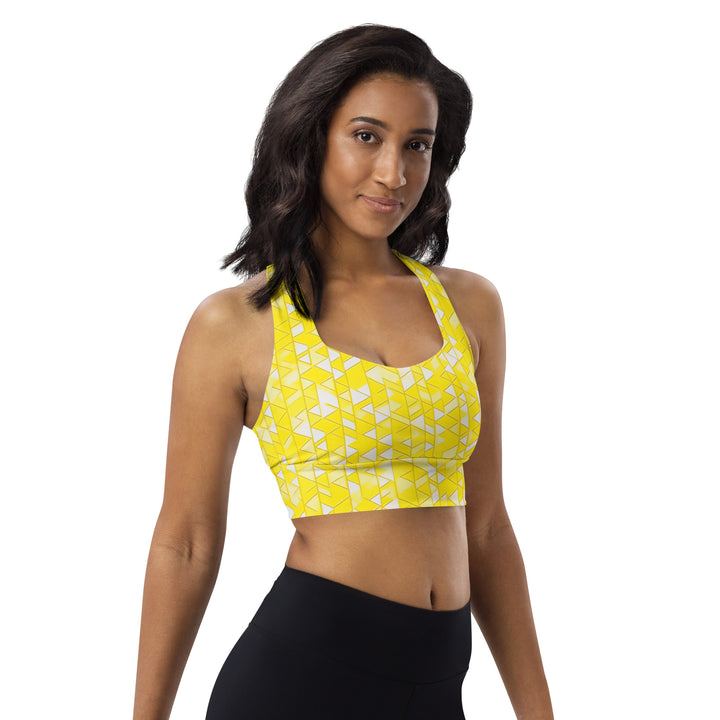 [GeoModa] Yelo Prism Longline Sports Bra Sports Bra The Hyper Culture