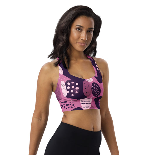 [GeoModa] Flintstones Jazz Longline Sports Bra Sports Bra The Hyper Culture