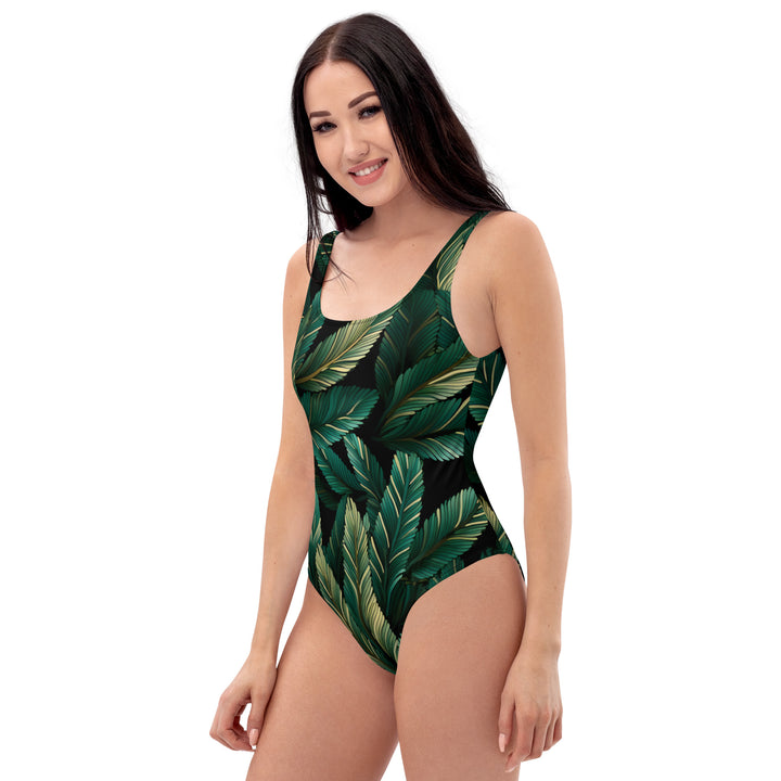 [Floral Bloom] Forest Greenie One-Piece Swimsuit Swimsuit The Hyper Culture