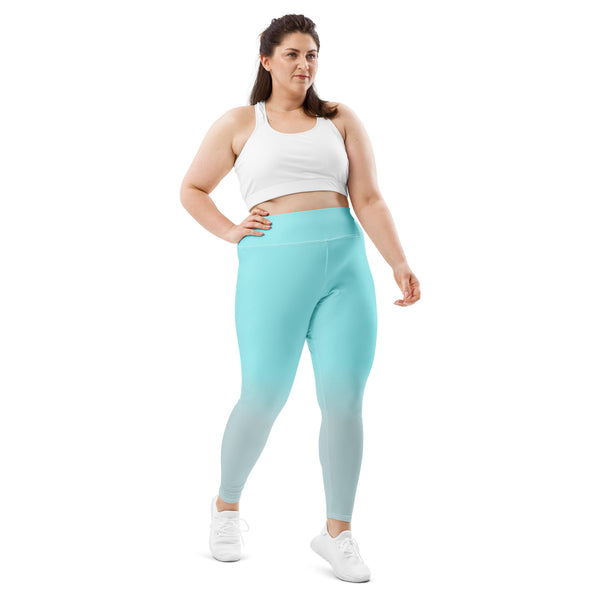 [THC Basics] Frosted Cyan Plus Size Leggings