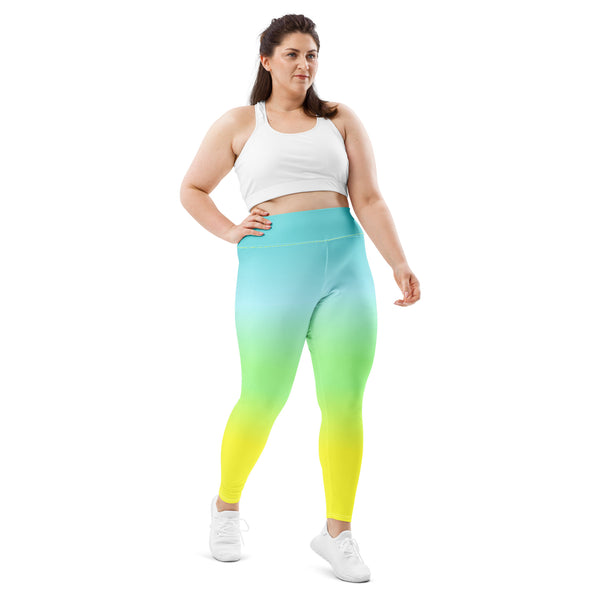 [THC Basics] Tropical Wave Plus Size Leggings