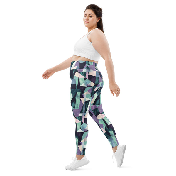 [GeoModa] Kleido Shards Plus Size Leggings
