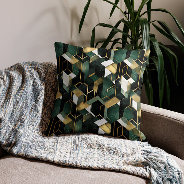 [GeoModa] Emerald Gaze Premium Pillow Case