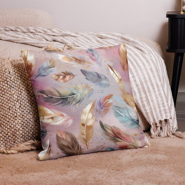 [Wild Side] Amethyst Plumage Premium Pillow Case