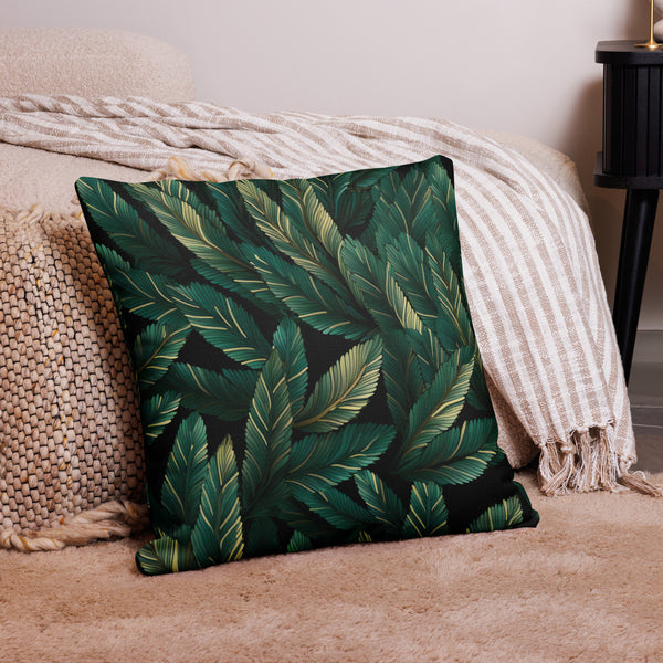 [Floral Bloom] Forest Greenie Premium Pillow Case