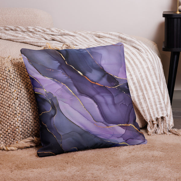 [Luxe Chic] Amethyst Gleam Premium Pillow Case