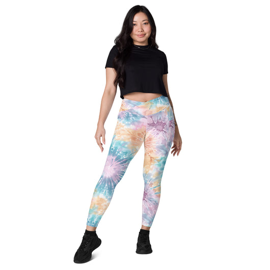 [Gypsy Soul] Sorbet Splash Crossover Leggings with Pockets - The Hyper Culture Leggings [Gypsy Soul] Sorbet Splash Crossover Leggings with Pockets - 2XS www.thehyperculture.com