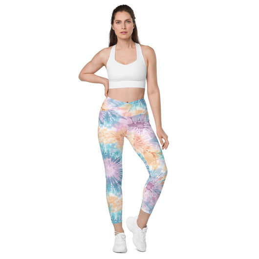 [Gypsy Soul] Sorbet Splash Crossover Leggings with Pockets - The Hyper Culture Leggings [Gypsy Soul] Sorbet Splash Crossover Leggings with Pockets - 2XS www.thehyperculture.com